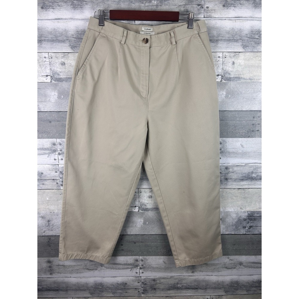 L.L Bean Original Fit Women's Khaki Pants 14
